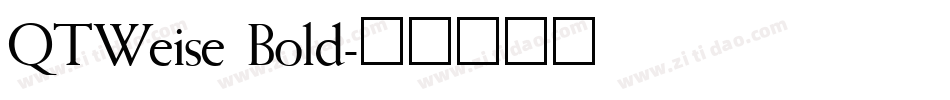 QTWeise Bold字体转换